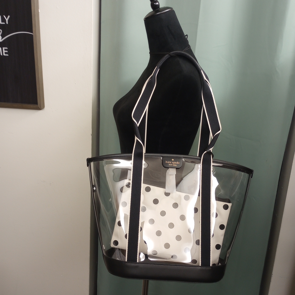 Killer Kate Spade Transparent Tote!. - Picture 6 of 10